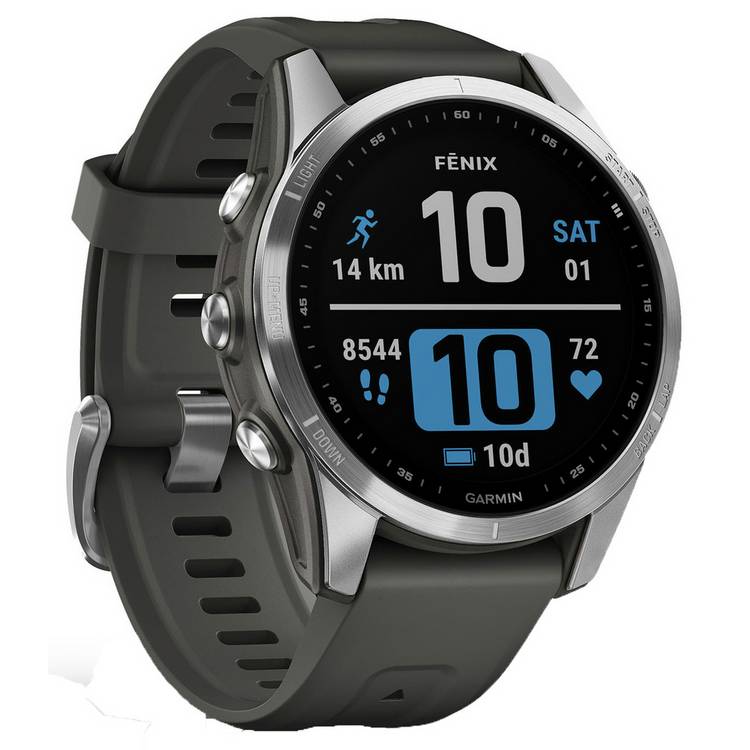 Garmin Fenix 7s Smart Watch - Silver & Graphite 0