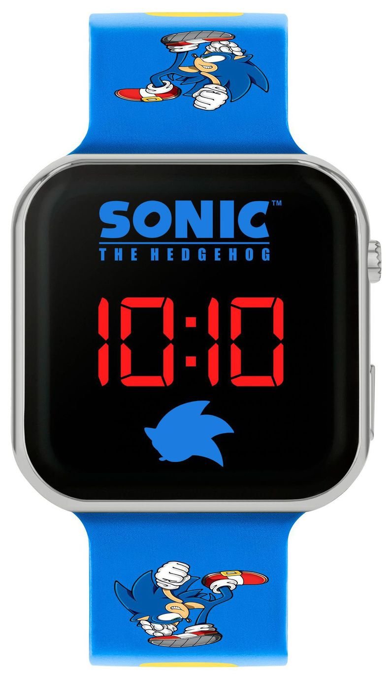 Sega Sonic the Hedgehog Blue Strap LED Digital Watch