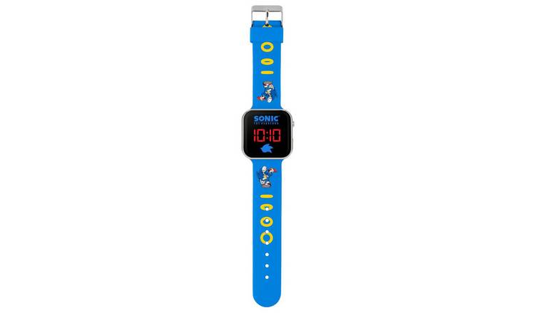 Buy Sega Sonic the Hedgehog Blue Strap LED Digital Watch Kids watches Argos