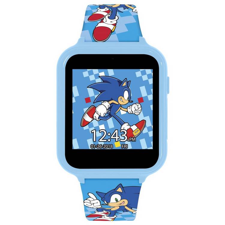 Sega Sonic the Hedgehog Blue Character Print Smart Watch 0