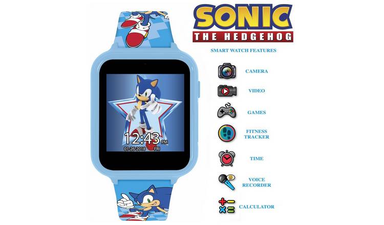 Buy Sega Sonic the Hedgehog Blue Character Print Smart Watch