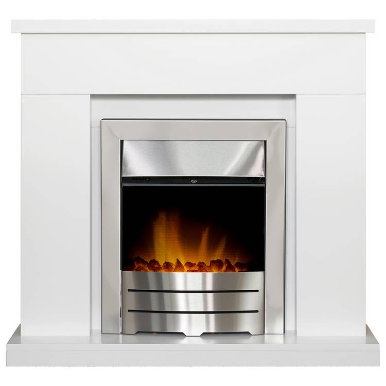 Adam Lomond Electric Fire Suite-White 0