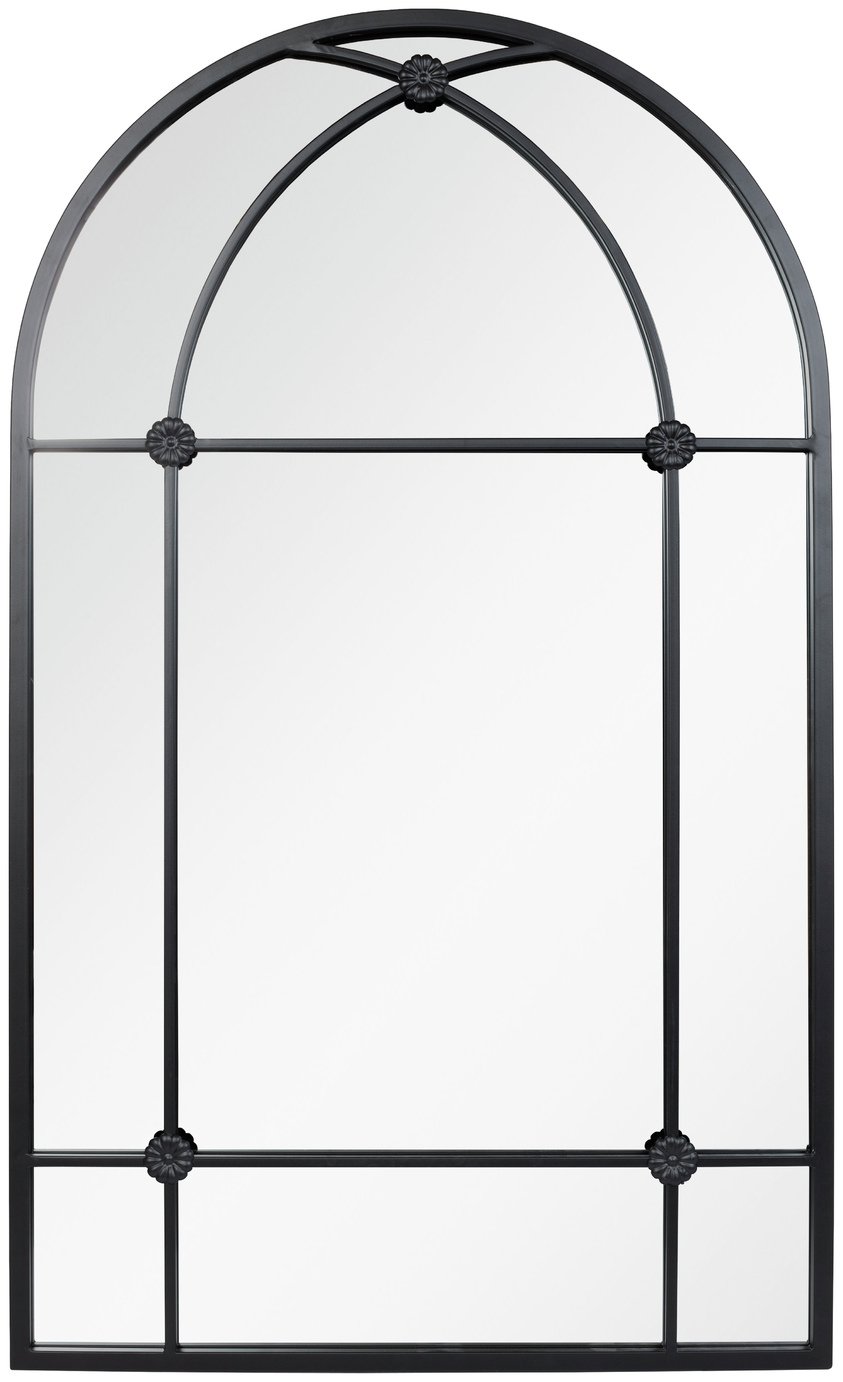 Aston & Wold Arundel Arch Shaped Garden Mirror - Black 