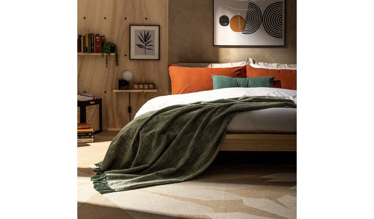 Bed throws argos sale