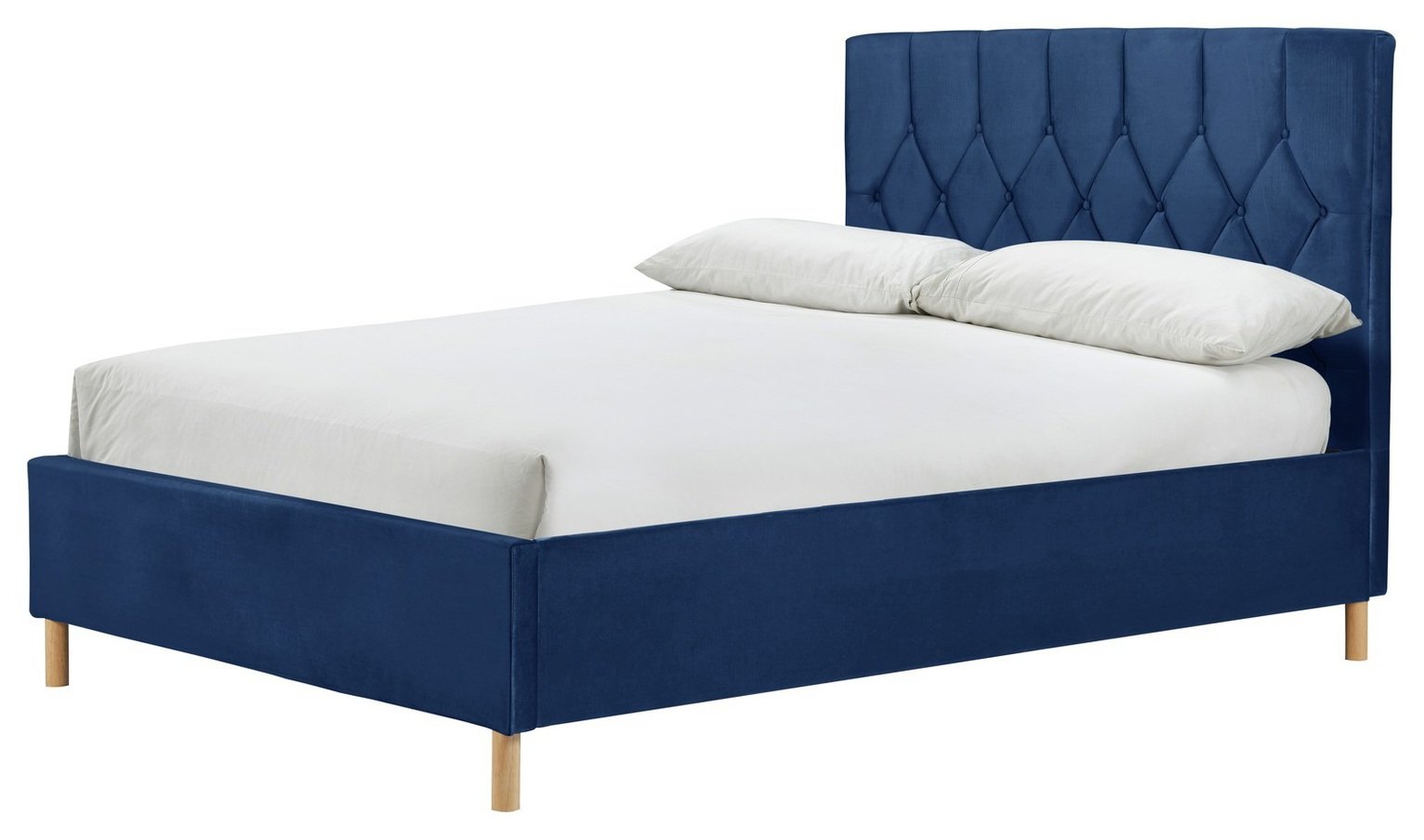 Birlea Loxley Double Ottoman Fabric Bed Frame - Blue