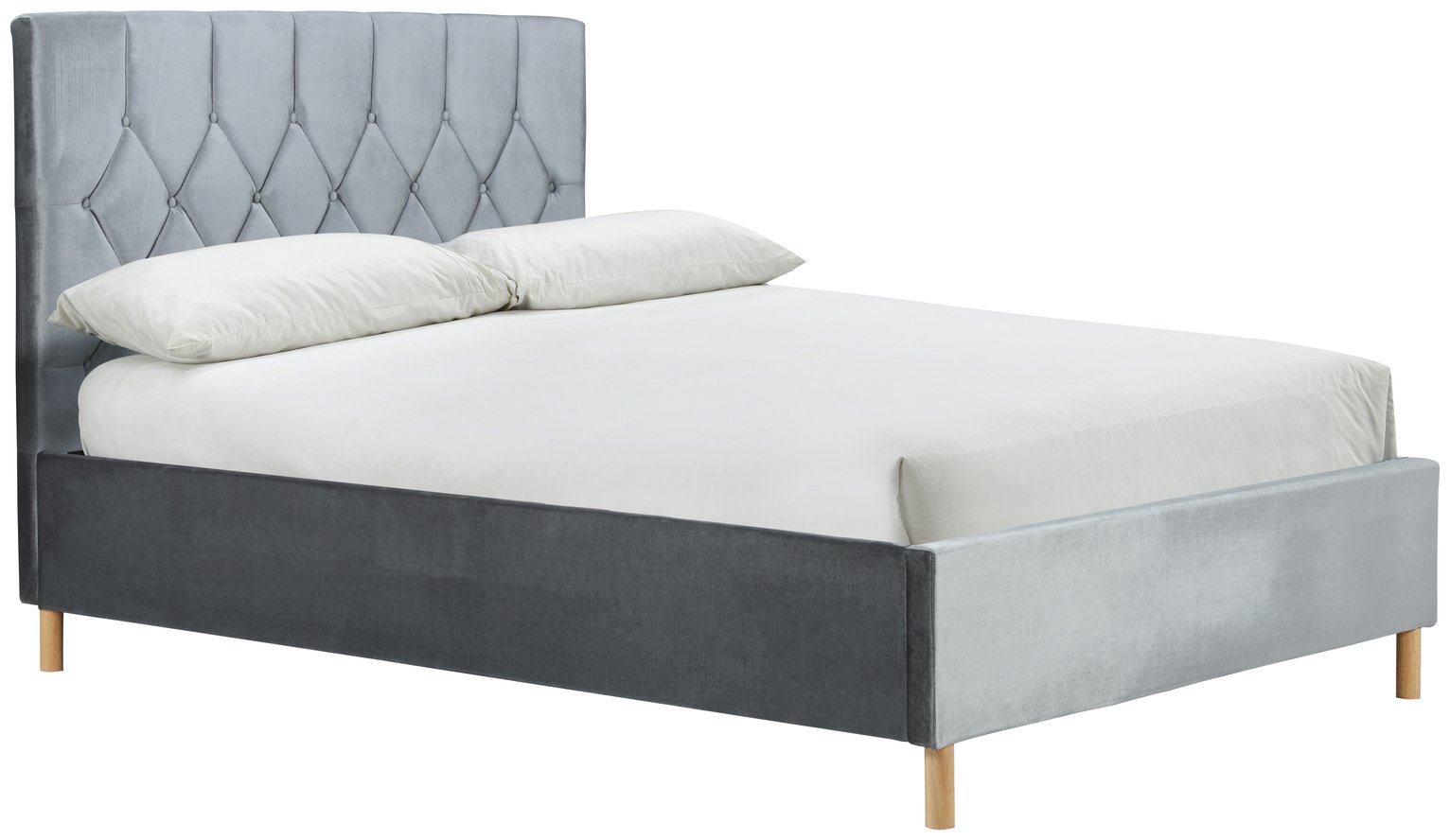 Birlea Loxley Double Ottoman Fabric Bed Frame - Grey