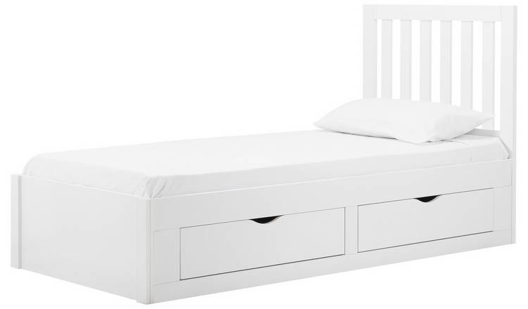 Birlea Appleby Single Wood Effect Bed Frame - White