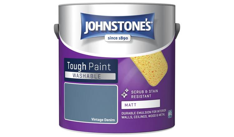 Johnstone's Washable Matt Paint 2.5L - Vintage Denim