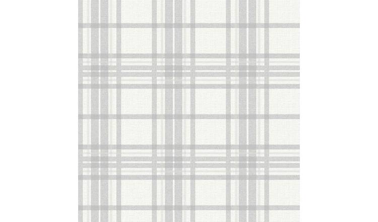 Buy Superfresco Easy Country Tartan Silver Wallpaper Wallpaper Argos