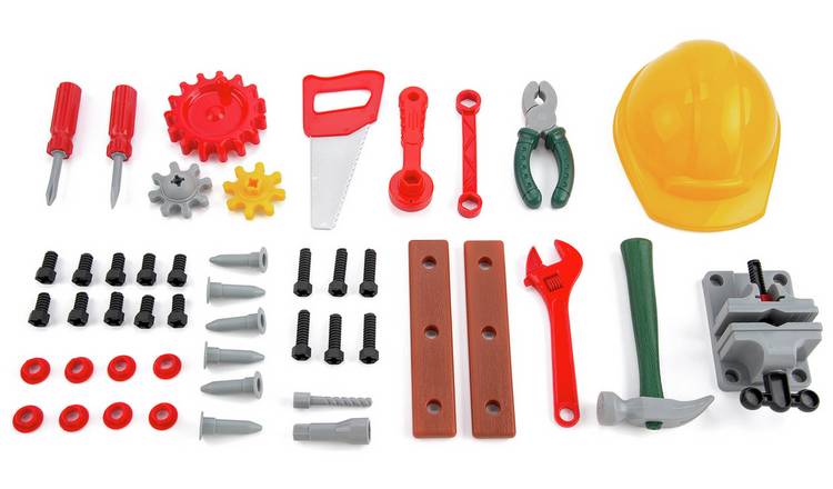 Toyrific Work Bench Play Set With Tools And Over 40 Pieces 