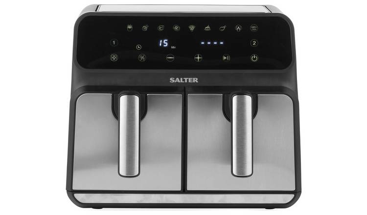 Salter EK5196 7.6L Dual Air Fryer - Black