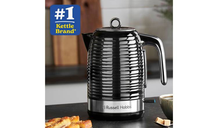 Kettle Toaster Set Black Chrome Accents Cheap Russell Hobbs Kitchen Feb Sale