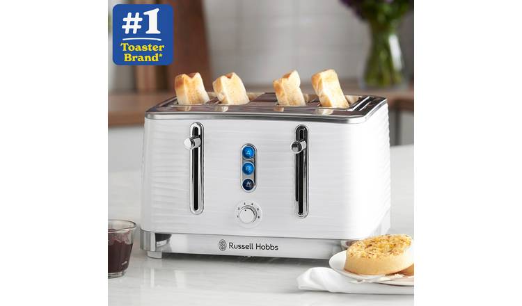 Russell Hobbs Inspire White 2 Slice Toaster