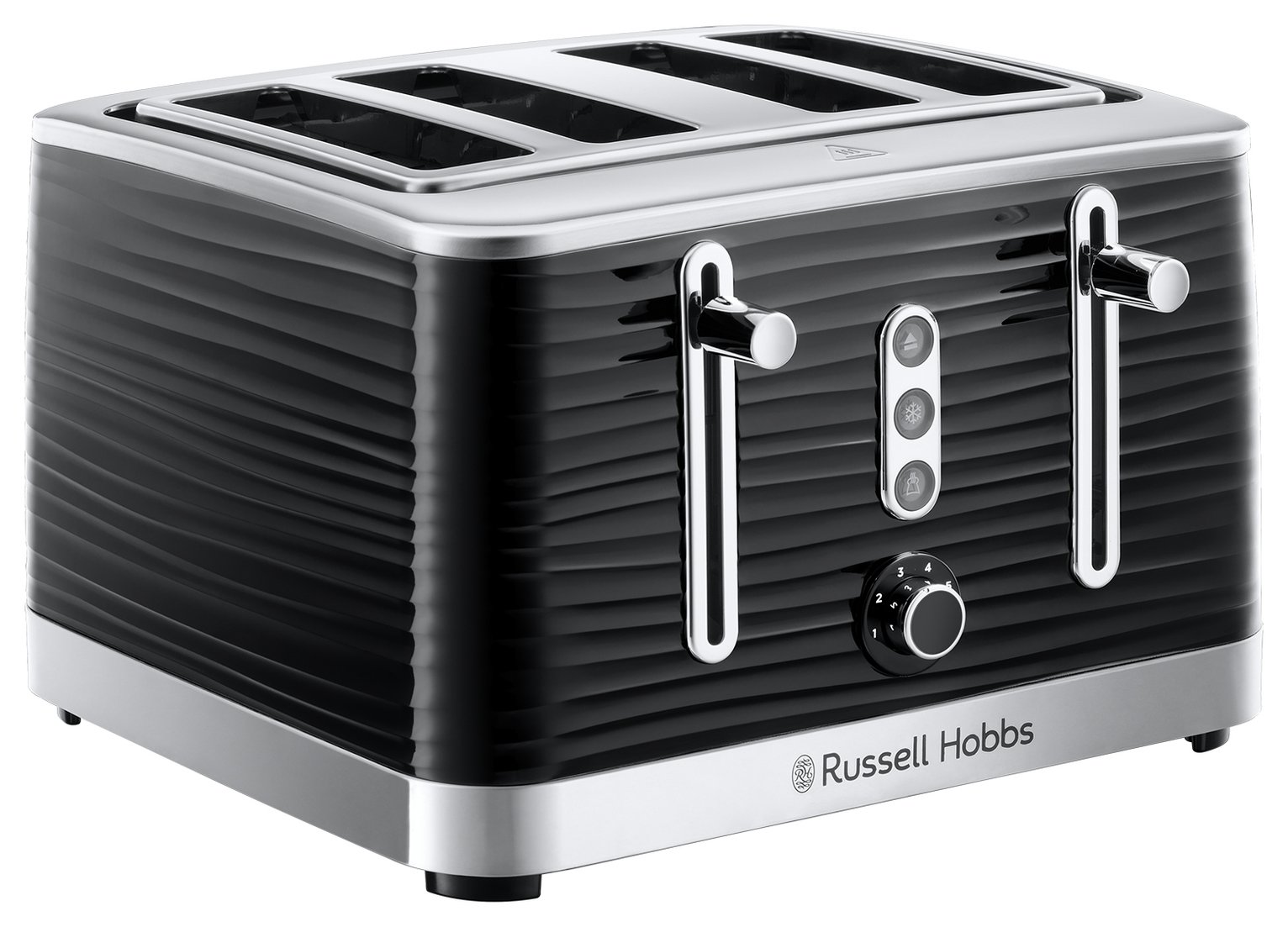 Russell Hobbs Inspire 4 Slice Black Plastic Toaster 24381