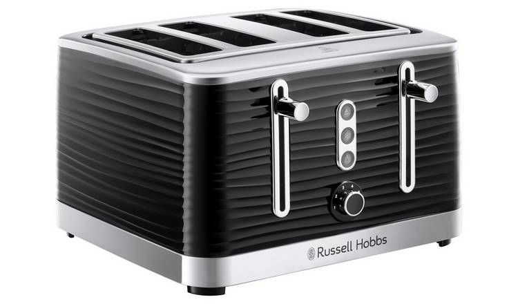 Russell Hobbs Inspire 4 Slice Black Plastic Toaster 24381