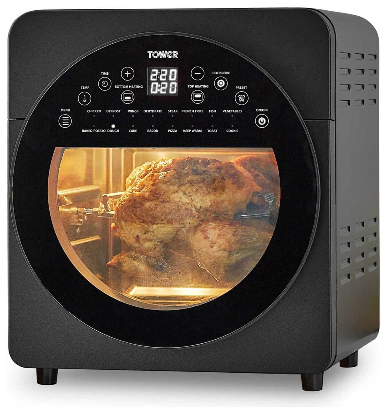 Tower T17051BLK Digital Vortx Vizion 14.5L Air Fryer - Black