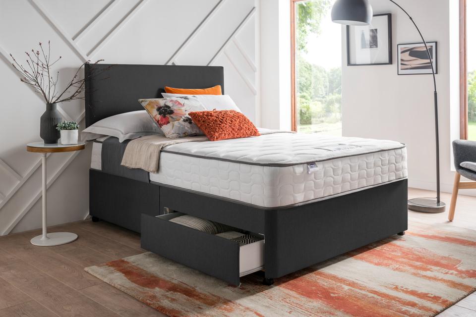 silentnight king size bed and mattress