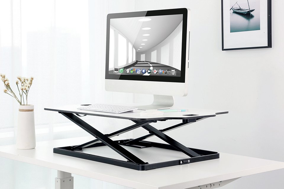 Ergonomic office desks.