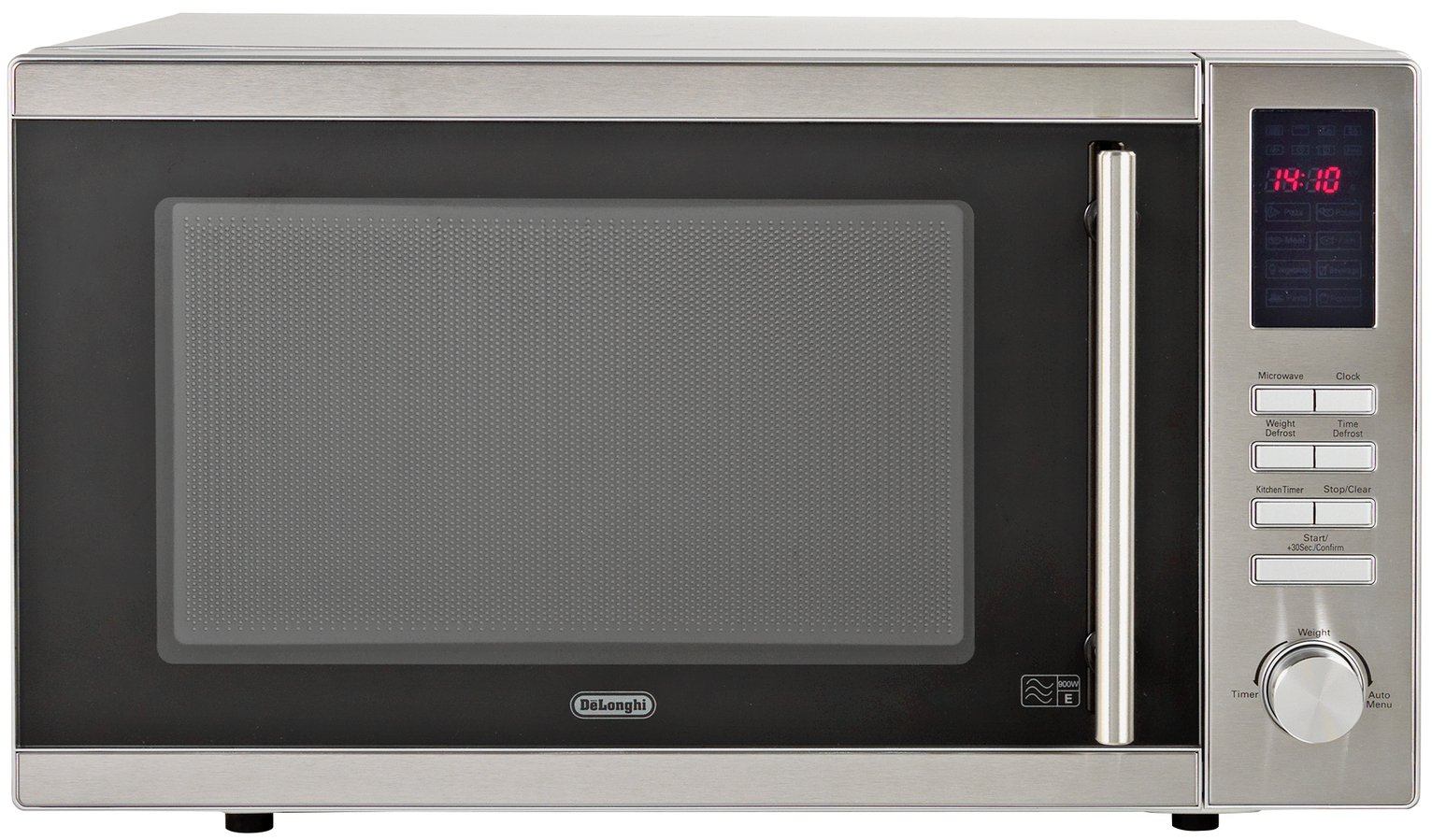 De Longhi 900W Standard Microwave AM9 Silver 1422144 Argos