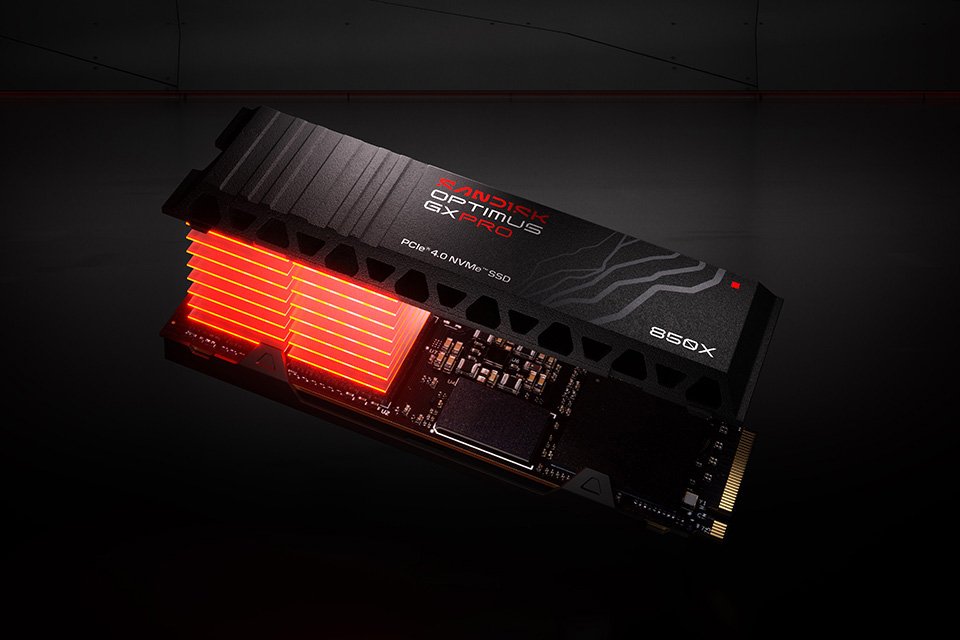 SANDISK Optimus GX PRO 850X NVMe™ SSD with Heatsink for PS5.