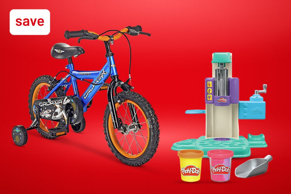 Save up to 1/3 on selected toys. Includes arts & crafts, scooters & more!
