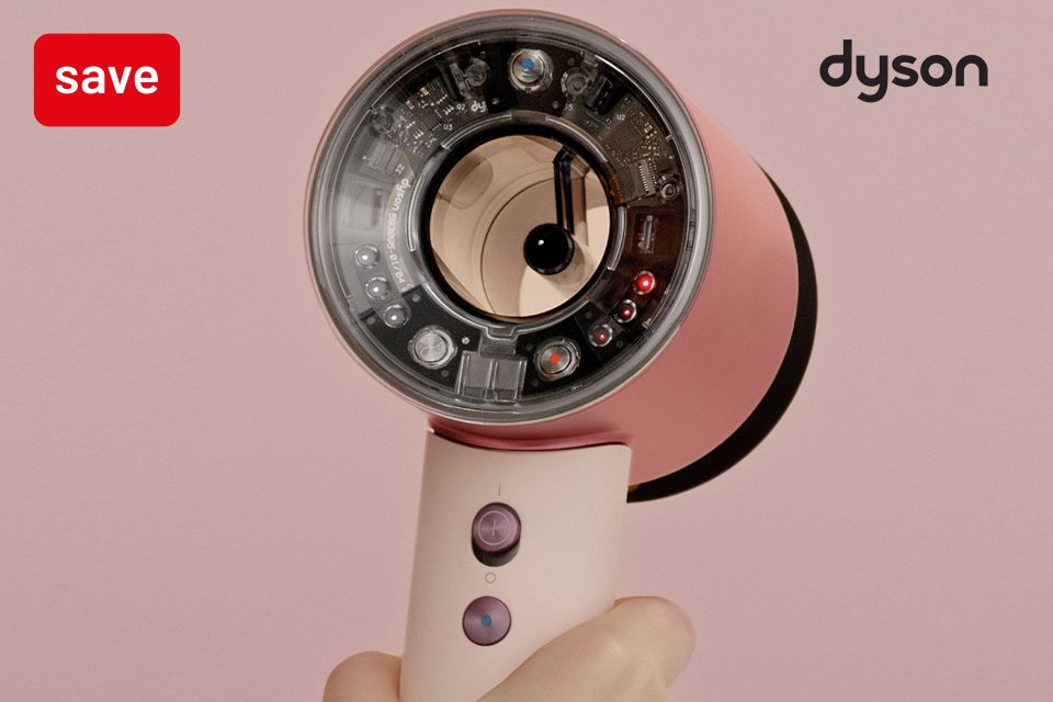 Dyson. Save £100 on selected Dyson hair care using code DYSON.