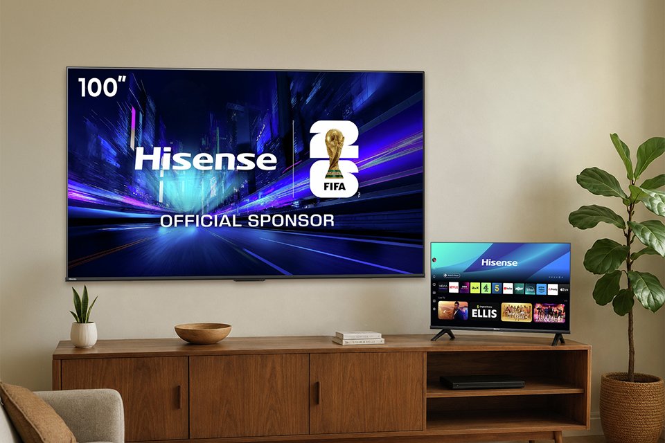 Claim a free Hisense QLED TV. When you purchase selected Hisense products between 27 May to 21 July 2026.