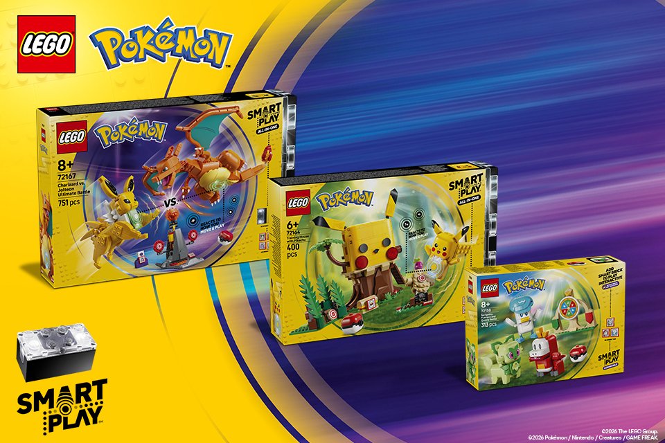 Shop new LEGO® sets, out now! Including new Pokémon smart play sets to pre-order!