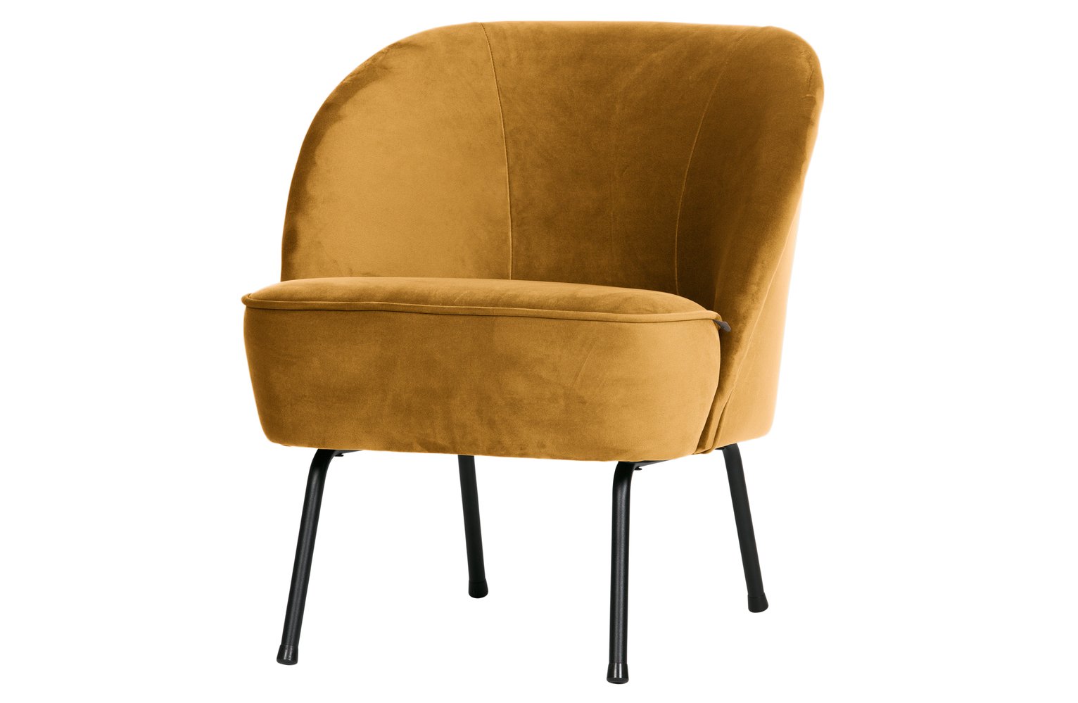 BePureHome Vogue Velvet Armchair - Mustard