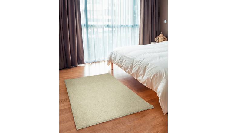 Buy Fiji Machine Washable Rug 100x150cm Sugar White Rugs Argos