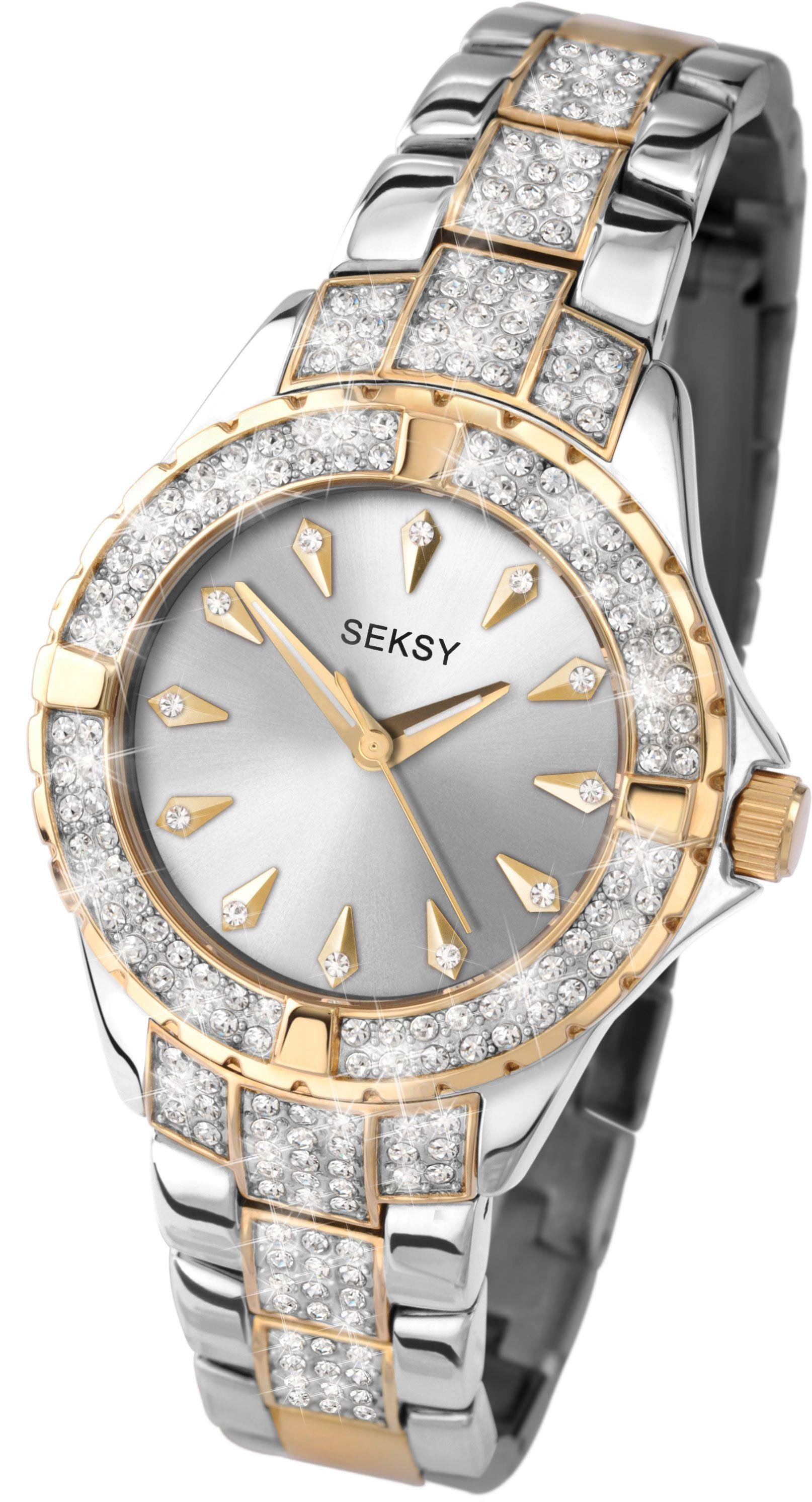 Seksy Intense Ladies Stone Set Two Tone Bracelet Watch Review