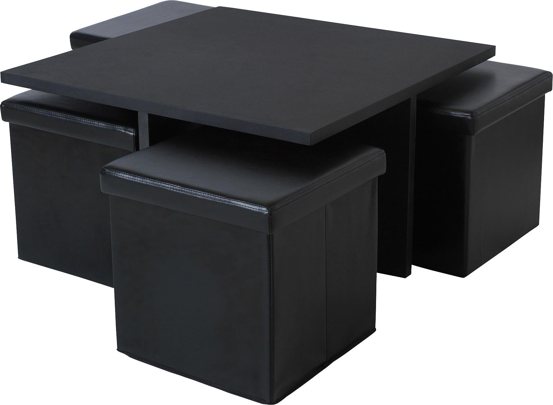 Argos Home Ohio Ottoman Coffee Table - Black (1436563 ...