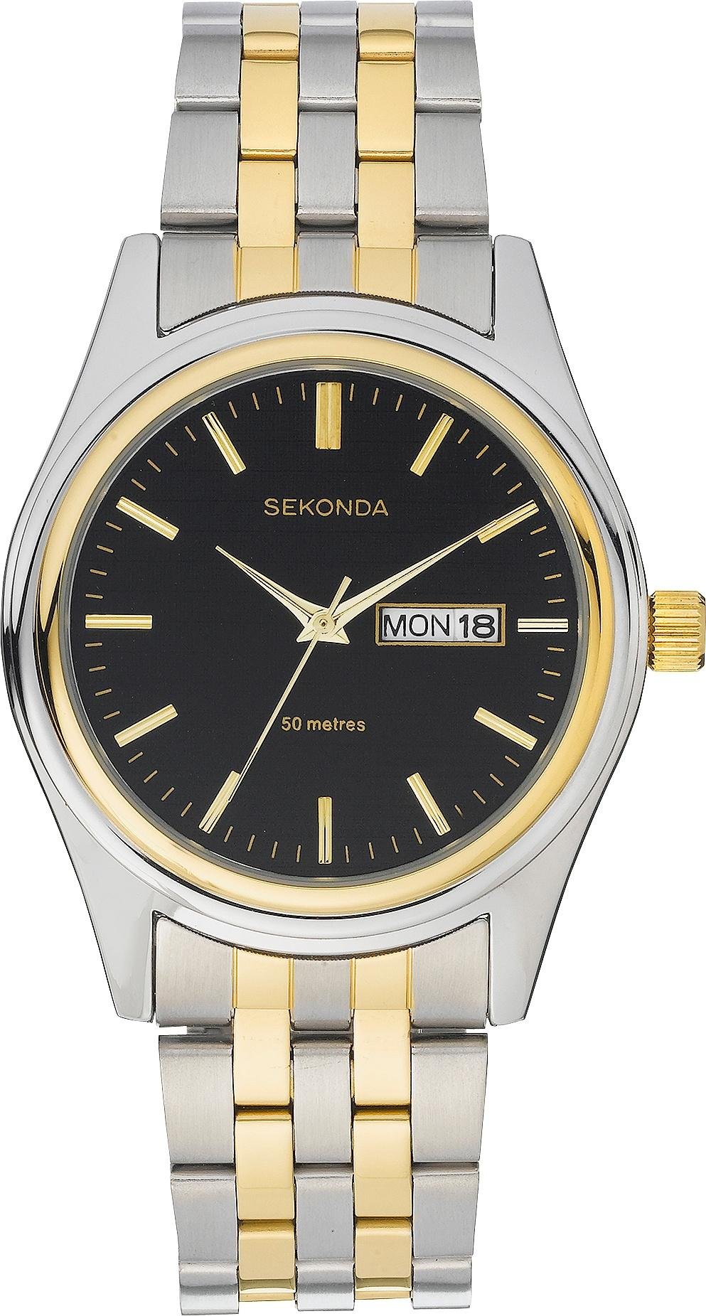 Sekonda Men's Two-Tone Stainless Steel Bracelet Watch