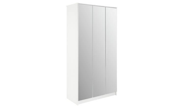 Buy Argos Home Cheval 3 Door Mirror Wardrobe White