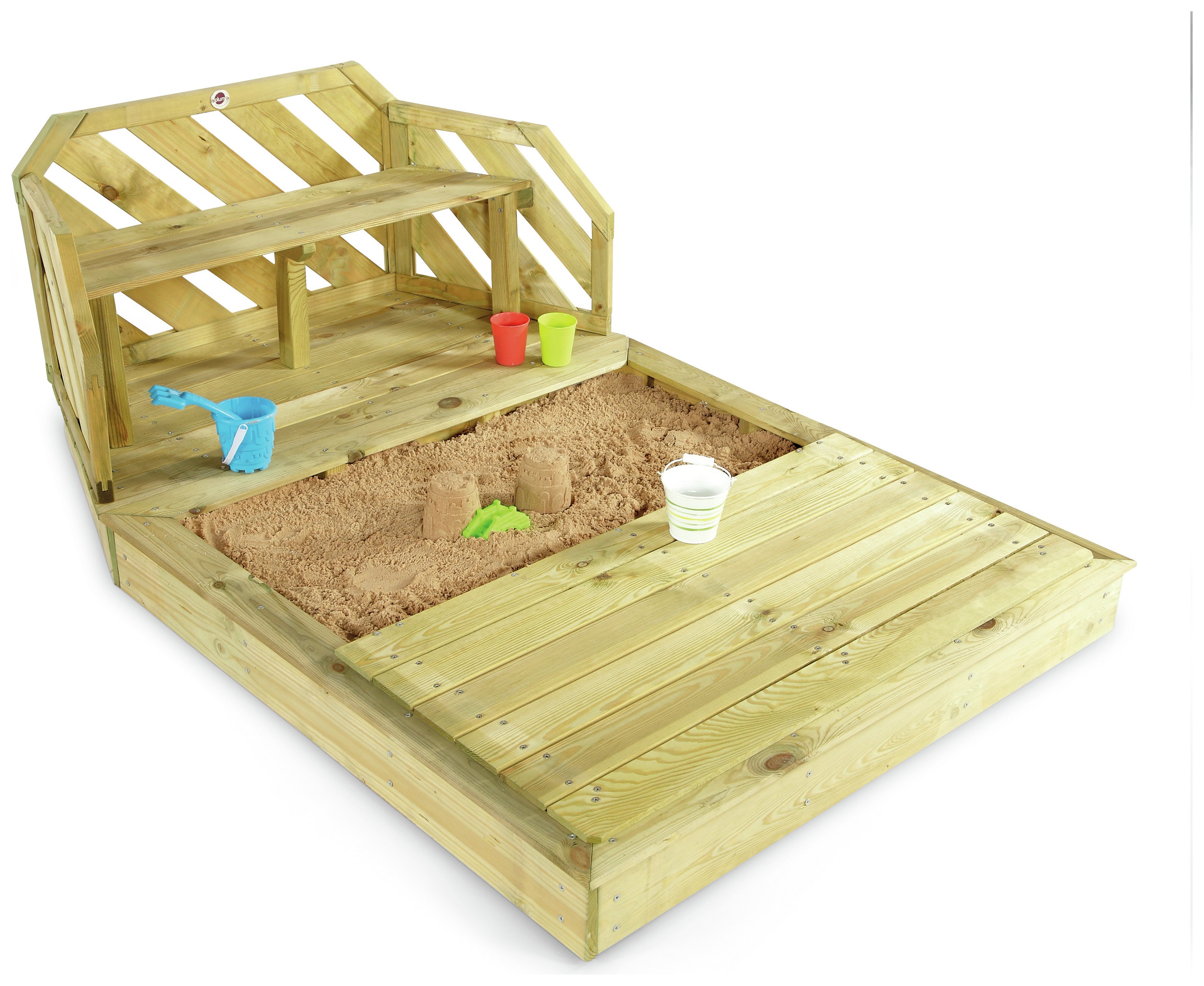 Plum Premium Wooden Sand Pit and Bench.