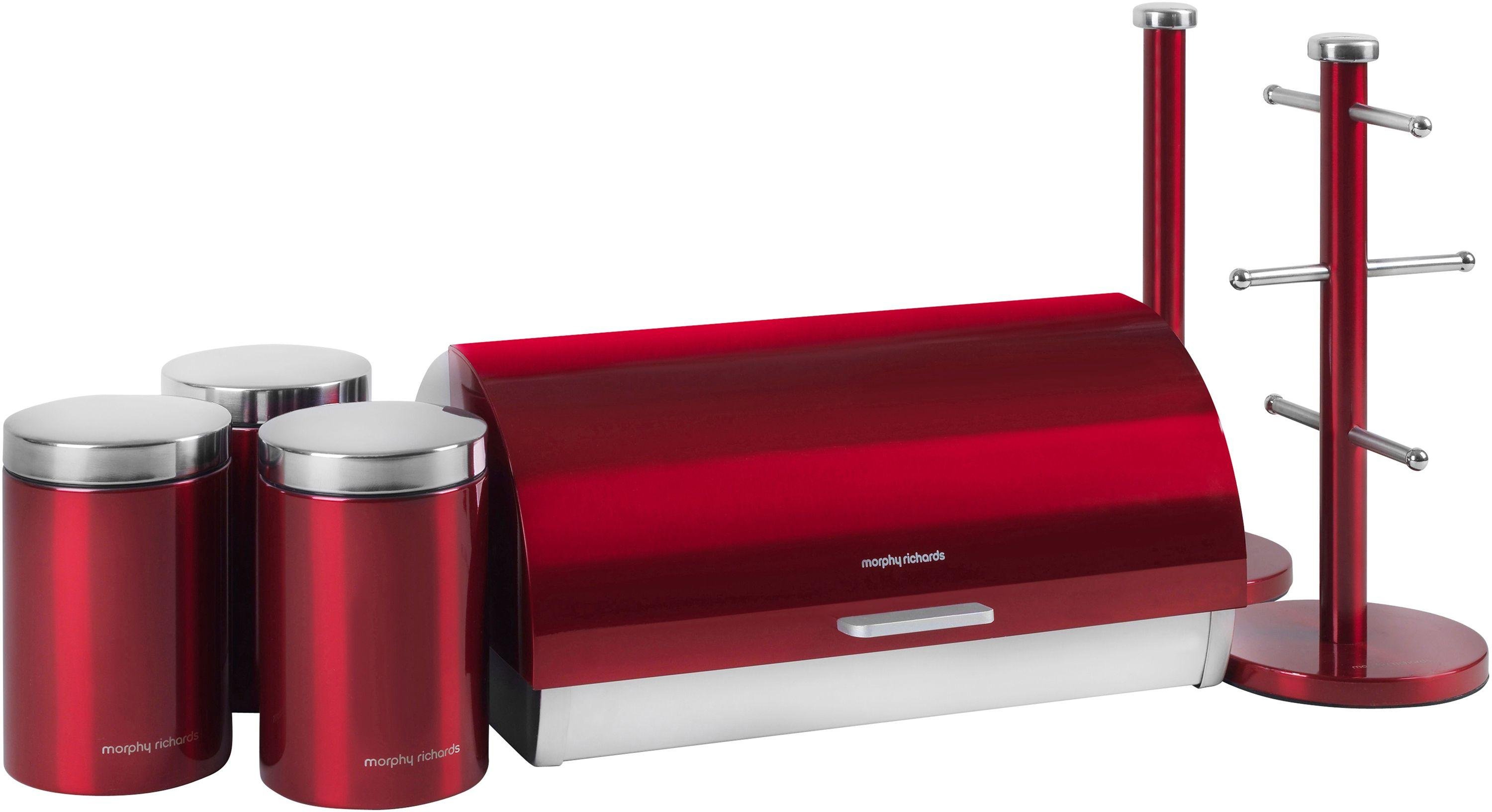 Morphy Richards Accents 6 Piece Storage Set - Red