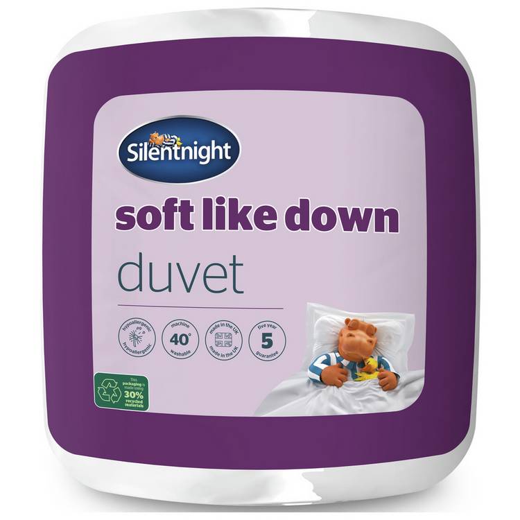 Silentnight Soft Like Down 10.5 Tog Duvet - Single 0