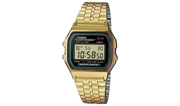 Buy Casio Gold Stainless Steel Bracelet Watch Men s watches Argos