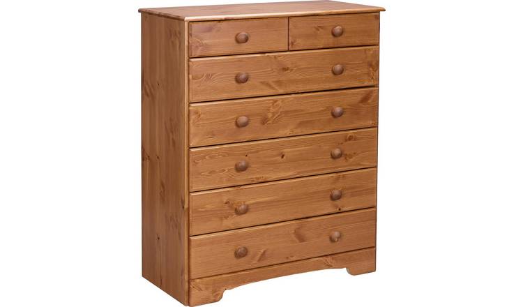 Argos Home Nordic 5+2 Drawer Chest of Drawers - Pine