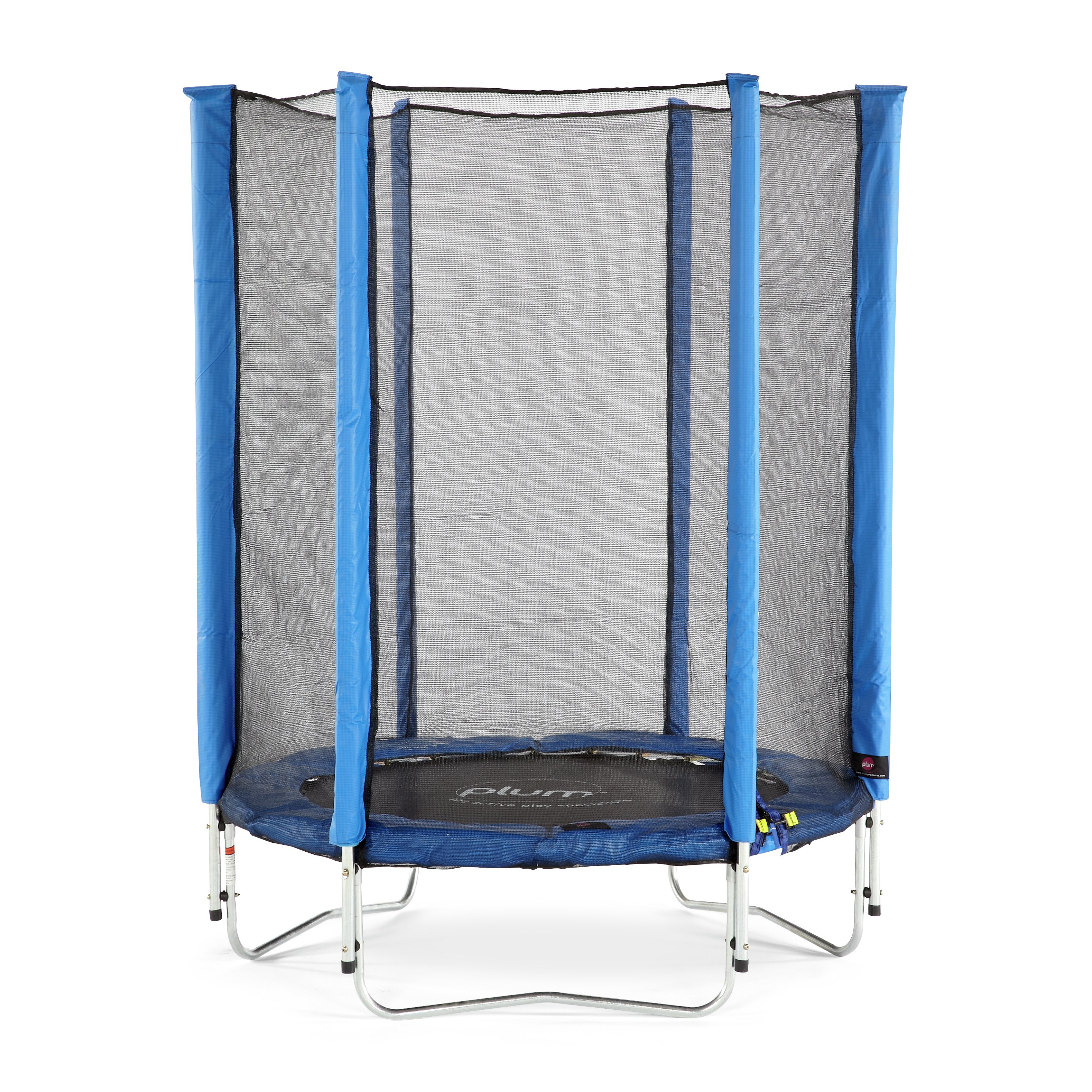 Plum 4.5ft Kids Trampoline with Enclosure - Blue