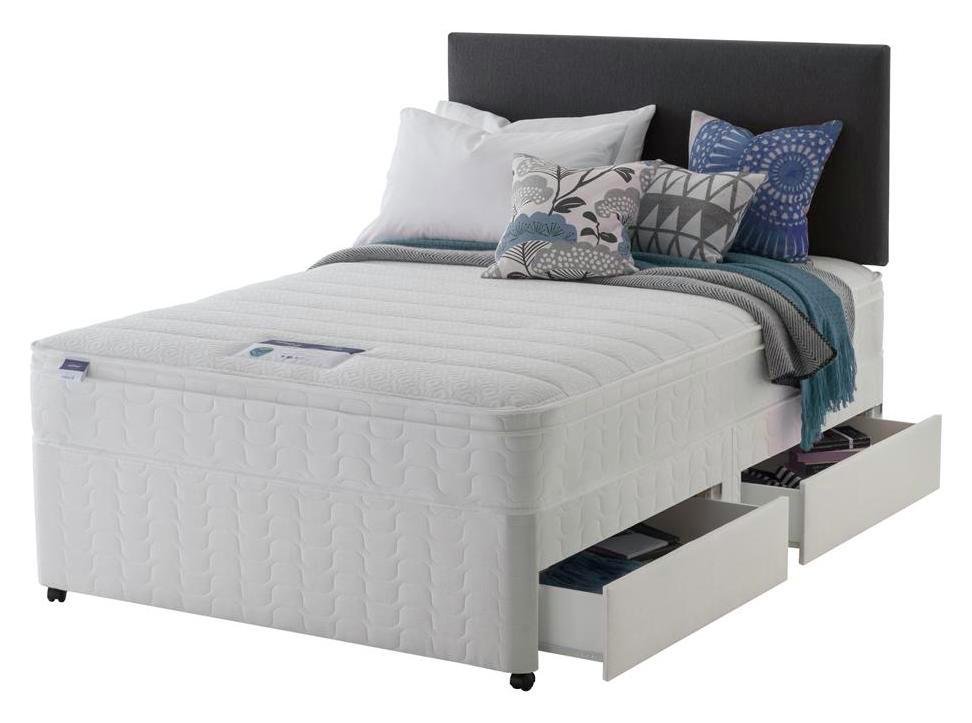 Silentnight Travis Miracoil Cushiontop 4Drw Divan- Superking Review