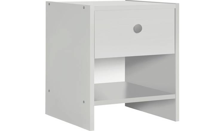 Buy Argos Home Seville 1 Drawer Bedside Table White Bedside