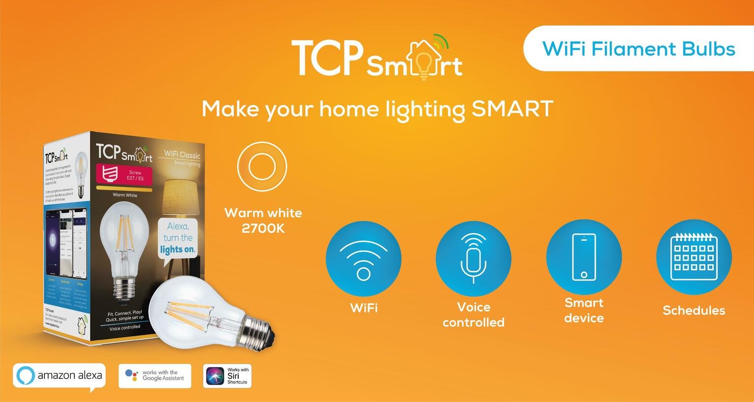 TCP Smart Wi-Fi Filament E27 LED Bulb Review