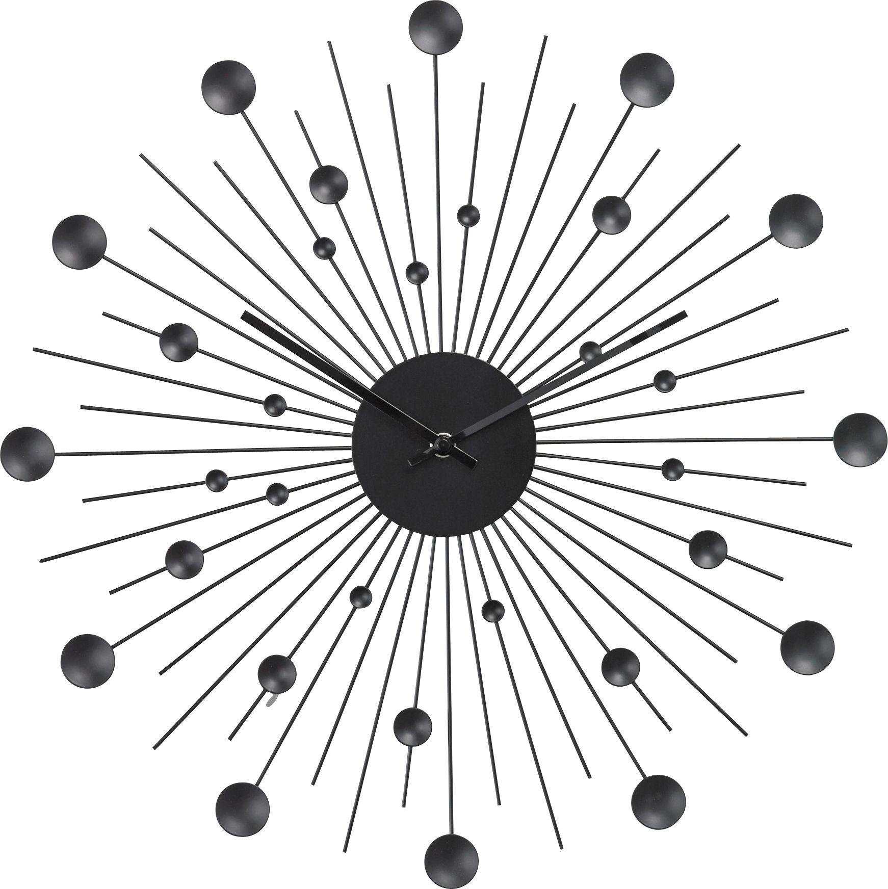 Argos Home Satellite Black Wall Clock