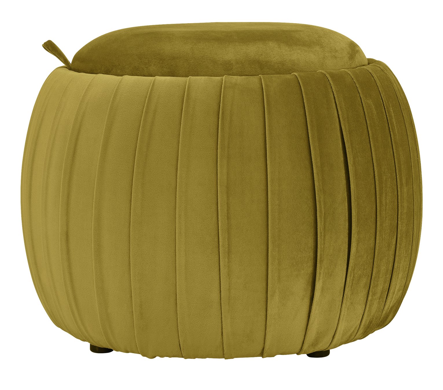 Argos Home Ellie Velvet Storage Footstool - Gold