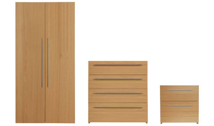 Buy Argos Home Atlas 3 Piece 2 Door Wardrobe Set Oak Effect