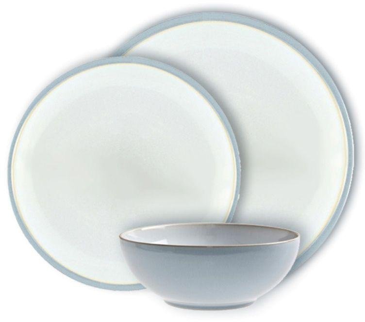 Denby Everyday 12 Piece Stoneware Dinner Set Cool Blue 1469712 Argos Price Tracker pricehistory