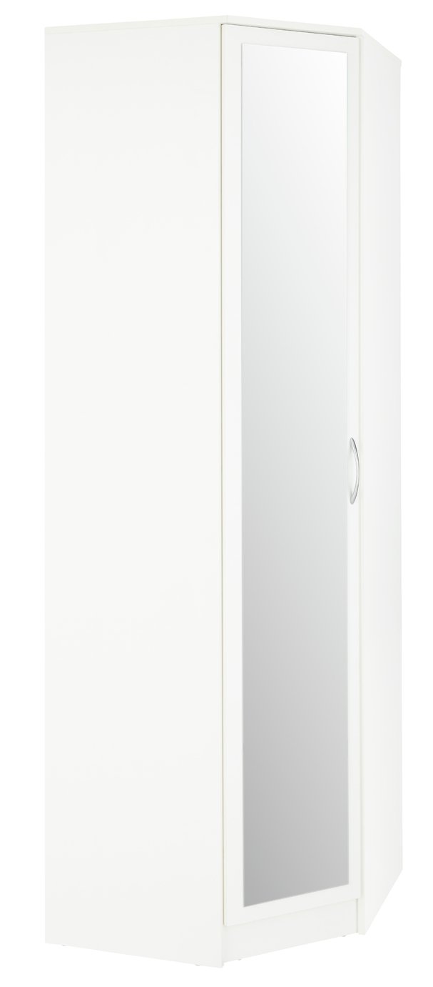 Cheval corner outlet wardrobe