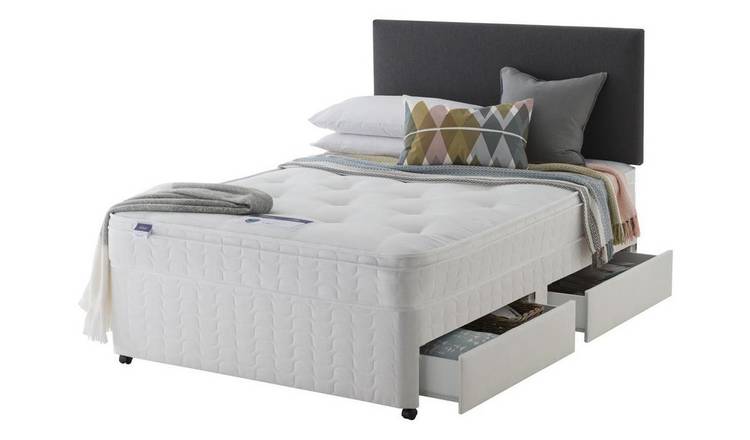 Buy Silentnight Travis Miracoil Ortho 4 Drawer Divan Double