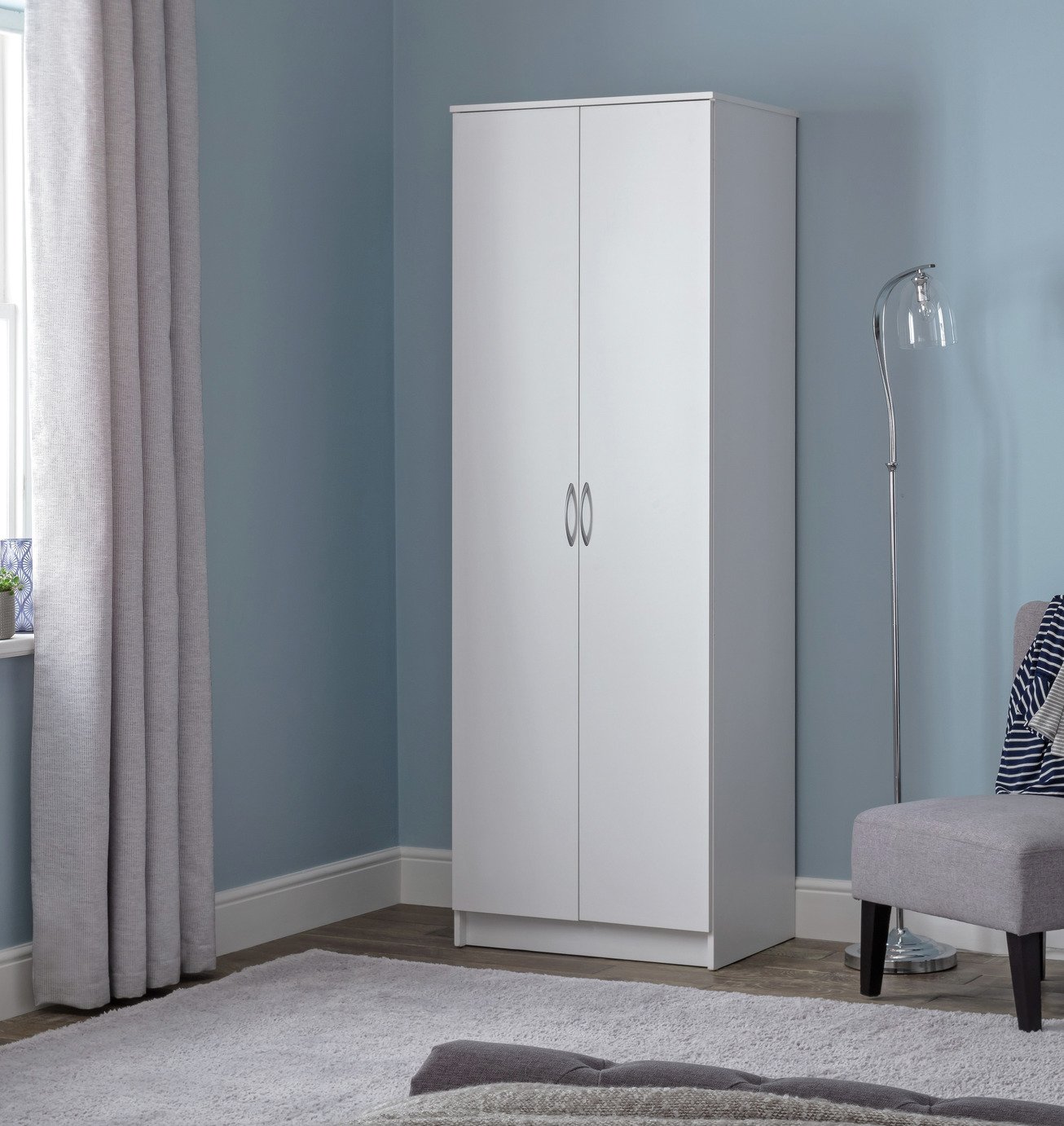 Argos Home Cheval 2 Door Wardrobe - White